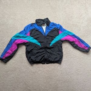 Vintage Pipeline Colorblock Nylon Windbreaker Jacket